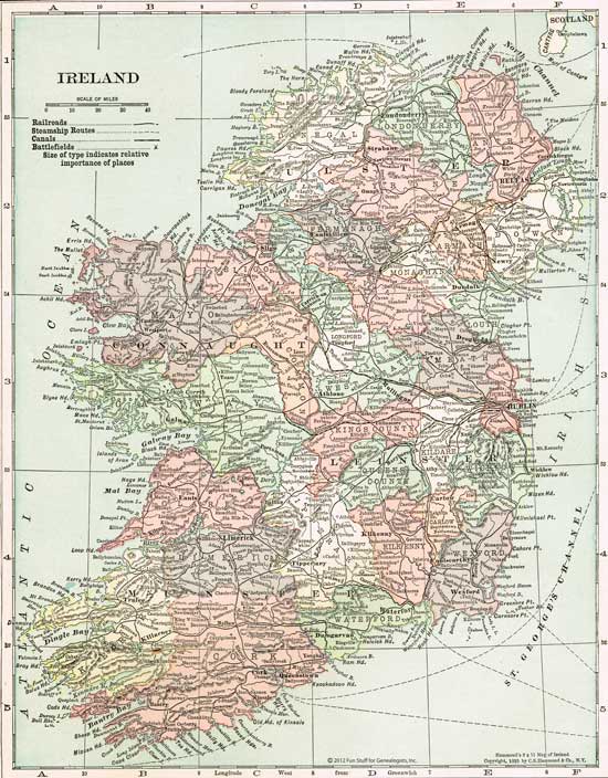 Maps - England, Ireland, Scotland